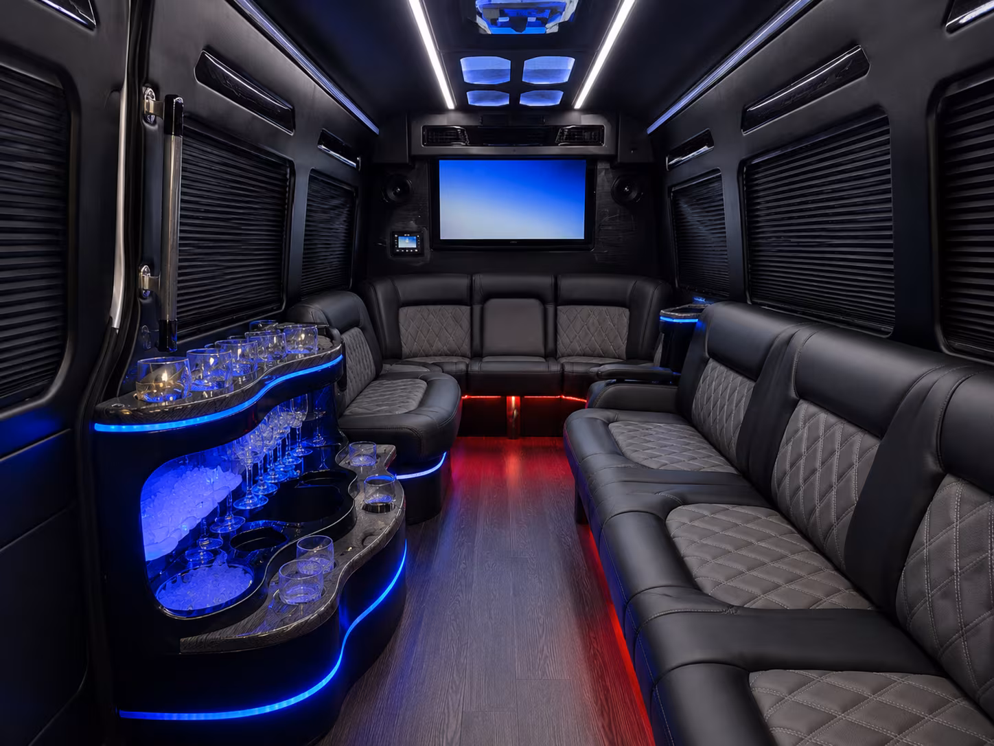 newport beach event transportation onboard seating